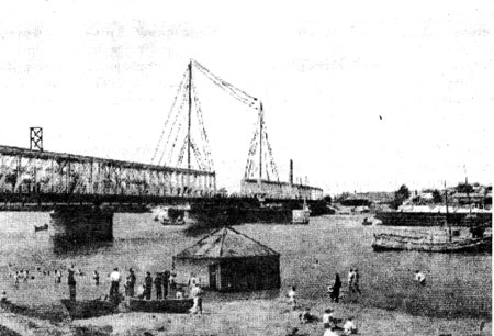 Мост через Дон в Ростове (первоначальный вид)