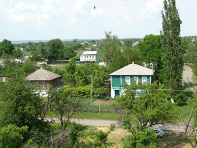 Вид на Старочеркасскую с высоты птичьего полета. Фото Е. Абидовой